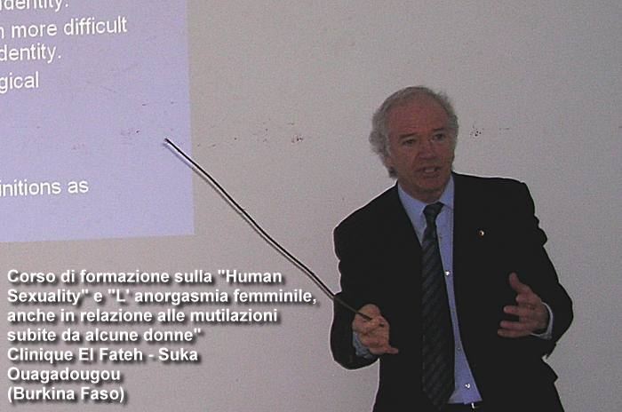 Corso di formazione
  sulla <i>Human Sexuality</i> e <i>L' anorgasmia femminile, anche in relazione alle mutilazioni subite da alcune 
donne</i>
